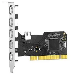 FOR Industrial PCI Five-port USB2.0 Expansion Card Rear 4 Outer + 1 Interpolated USB Adapter Card Computer FOR Industrial PCI Five-port USB2.0 Expansion Card Rear 4 Outer + 1 Interpolated USB Adapter Card Computer