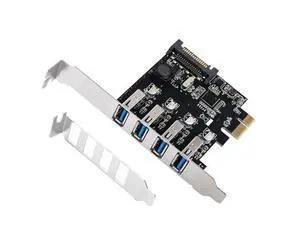 4 Ports USB 3.0 to PCI Express Expansion Card USB 3.0 PCI-e Controller Hub PC with 8 cm Low Profile Bracket 4 Ports USB 3.0 to PCI Express Expansion Card USB 3.0 PCI-e Controller Hub PC with 8 cm Low Profile Bracket