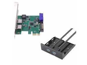4 Port USB 3.0 PCIE PCI Express Control Card Adapter+20pin to 2 port usb3.0 hub 3.5 Floppy bay Front Panel chipset 4 Port USB 3.0 PCIE PCI Express Control Card Adapter+20pin to 2 port usb3.0 hub 3.5 Floppy bay Front Panel chipset
