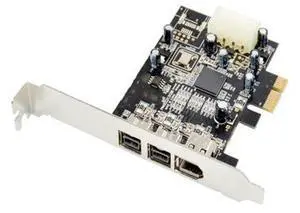 PCIE Combo 2x 1394b + 1x 1394a Firewire Ports PCI-Express Controller Card 1394 card TI Chipset 6pin cable win10 PCIE Combo 2x 1394b + 1x 1394a Firewire Ports PCI-Express Controller Card 1394 card TI Chipset 6pin cable win10