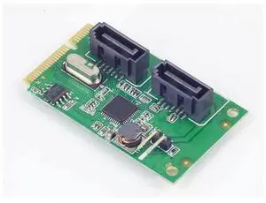 2 Ports SATA 6G mini PCI Express Controller Card Mini PCI-Express SATA 3.0 Controller Card (2x SATA 6G, chipset ) 2 Ports SATA 6G mini PCI Express Controller Card Mini PCI-Express SATA 3.0 Controller Card (2x SATA 6G, chipset )