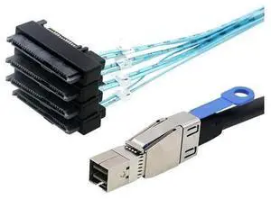 Mini SAS HD SFF-8644 to SFF-8482 29P 2-in-1 Array Card SATA Data Cable Mini SAS HD SFF-8644 to SFF-8482 29P 2-in-1 Array Card SATA Data Cable