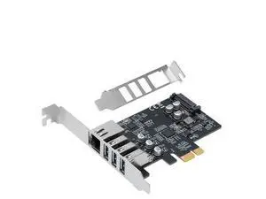 FOR PCIE Two USB3.0 + Gigabit Network Interface Card + 19PIN USB3.0 Front Panel 19-pin Interface Expansion Card FOR PCIE Two USB3.0 + Gigabit Network Interface Card + 19PIN USB3.0 Front Panel 19-pin Interface Expansion Card