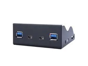 Dual 5Gb/s USB 3.1 Type-C + USB 3.0 HUB 19Pin USB to Dual USB3.0 USB-C adapte 3.5 Front Panel Floppy Disk Bay Dual 5Gb/s USB 3.1 Type-C + USB 3.0 HUB 19Pin USB to Dual USB3.0 USB-C adapte 3.5 Front Panel Floppy Disk Bay