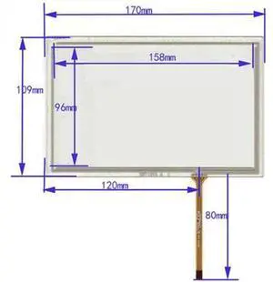 Applicable to XWT1055 4-wire 170mm*109mm glass panel touch screen Applicable to XWT1055 4-wire 170mm*109mm glass panel touch screen