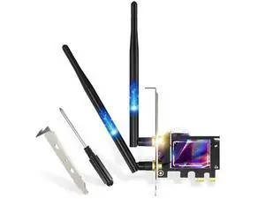 WiFi6 1800Mbps Wireless Network Card 802.11ax 2.4G/5Ghz 5.2 Dual Band PCIE Adapter Win10/11 WiFi6 1800Mbps Wireless Network Card 802.11ax 2.4G/5Ghz 5.2 Dual Band PCIE Adapter Win10/11
