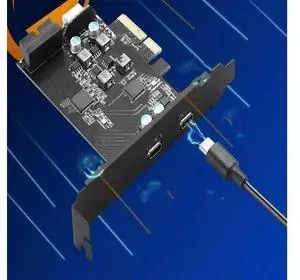 PCIe To USB 3.1 Type-c Gen2 Adapter Card with 10G 2 Port Expansion Card Internal 20/19 Pin + Type-e USB C Hub Add on Cards Riser PCIe To USB 3.1 Type-c Gen2 Adapter Card with 10G 2 Port Expansion Card Internal 20/19 Pin + Type-e USB C Hub Add on Cards Riser