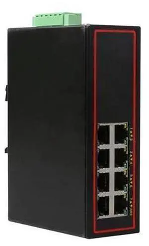 Industrial 8 port ethernet LAN switch 100M DOUBLE DC POWER high and low temperature SURGE PROTECTION Industrial 8 port ethernet LAN switch 100M DOUBLE DC POWER high and low temperature SURGE PROTECTION