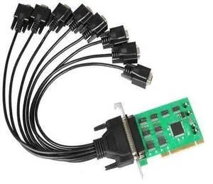 16C1058 8-Port Serial PCI card with fan out cable PCI to 8 RS232 DB9 Ports converter Industrial IO card 16C1058 8-Port Serial PCI card with fan out cable PCI to 8 RS232 DB9 Ports converter Industrial IO card