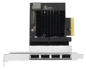 4 Ports PCIe 2.5 Gigabit RJ45 Lan 2X 10/100/1000/2500Mbps 8125b Chip Quad Port Server Gigabit Network Card 2.5G Ethernet 4 Ports PCIe 2.5 Gigabit RJ45 Lan 2X 10/100/1000/2500Mbps 8125b Chip Quad Port Server Gigabit Network Card 2.5G Ethernet