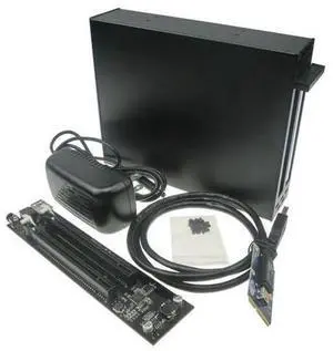 Mini PCIe to Dual PCIE 2 Ports 16x pci-e Bus Slot Adapter with case enclosure Mini PCIe to Dual PCIE 2 Ports 16x pci-e Bus Slot Adapter with case enclosure