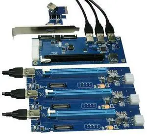 aad in card PCIe 1 to 4 PCI express 16X slots Riser Card PCI-E 1X to External 4 PCI-e slot Adapter PCIe Port Multiplier Card aad in card PCIe 1 to 4 PCI express 16X slots Riser Card PCI-E 1X to External 4 PCI-e slot Adapter PCIe Port Multiplier Card