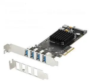 Host Expansion Controller Pcie 3.0 X4 to 4 Ports USB3.2 Gen2 Type-a Dedicated 10Gbps USB 3.2 Transfer Bandwidth Each Host Expansion Controller Pcie 3.0 X4 to 4 Ports USB3.2 Gen2 Type-a Dedicated 10Gbps USB 3.2 Transfer Bandwidth Each