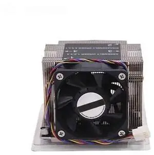 LGA3647 square 2U four heat pipe radiator with fan suitable for 2U 3U 4U workstation server CPU cooling LGA3647 square 2U four heat pipe radiator with fan suitable for 2U 3U 4U workstation server CPU cooling