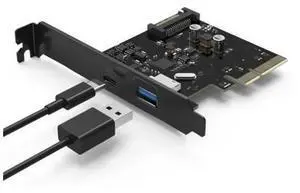 PC motherboard PCI-E to USB3.1 Type-c dual-port expansion card pcie 4x to usb 3.1 Type-A adapter SuperSpeed 10Gbps PC motherboard PCI-E to USB3.1 Type-c dual-port expansion card pcie 4x to usb 3.1 Type-A adapter SuperSpeed 10Gbps