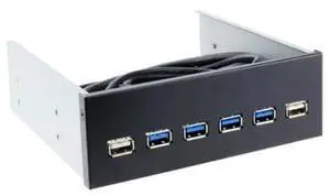 20Pin Motherboard to USB 3.0 + 2.0 6 Ports Front Panel internal Bracket 4 5.25" 20Pin Motherboard to USB 3.0 + 2.0 6 Ports Front Panel internal Bracket 4 5.25"