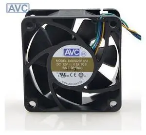 original 6025 12V 0.7A 6cm\/ DS06025B12U cm 4 wire temperature control CPU cooling fan 20pcs\/lot original 6025 12V 0.7A 6cm\/ DS06025B12U cm 4 wire temperature control CPU cooling fan 20pcs\/lot