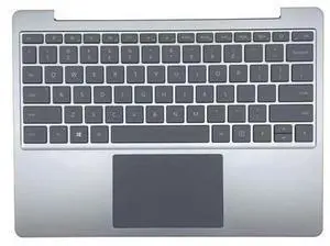 For Surface Go 1943 US Palmrest Top Case Backlit Keyboard 12.4" Silver For Surface Go 1943 US Palmrest Top Case Backlit Keyboard 12.4" Silver