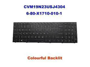 US English Backlit Keyboard For CLEVO NH50AC CVM19N23USJ4304 6-80-X1710-010-1 US English Backlit Keyboard For CLEVO NH50AC CVM19N23USJ4304 6-80-X1710-010-1