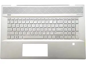Upper Palmrest Backlit US Keyboard for Envy 17M-CE 17-CE L57592-001 Silver Upper Palmrest Backlit US Keyboard for Envy 17M-CE 17-CE L57592-001 Silver