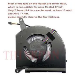 Gpu and Cpu cooling fan for AERO 15 OLED, Aero 17 HDR XA RP75XA RP77XA Gpu and Cpu cooling fan for AERO 15 OLED, Aero 17 HDR XA RP75XA RP77XA
