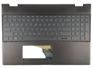 For Spectre x360 15-CH Palmrest Cover Backlit US Keyboard L15588-001 Top Case For Spectre x360 15-CH Palmrest Cover Backlit US Keyboard L15588-001 Top Case