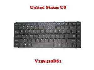 Laptop Keyboard For Getac V138418 V0US-RO 531087680001 English Black Frame Laptop Keyboard For Getac V138418 V0US-RO 531087680001 English Black Frame
