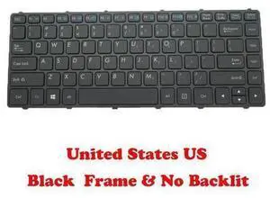 No Backlit US Keyboard For Getac V138418HS1 V0US-RO 531090280029 Black Frame No Backlit US Keyboard For Getac V138418HS1 V0US-RO 531090280029 Black Frame