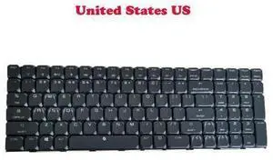 Laptop RGB Colourful Backlit Keyboard For Tongfang GK567 GK76S English US Laptop RGB Colourful Backlit Keyboard For Tongfang GK567 GK76S English US