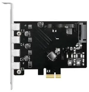 Pci-E to dual Type-C USB3.1 Expansion Card 4 Port 5Gbps High-Speed Type C Adapter Card pcie converter tc usb 3.1 Pci-E to dual Type-C USB3.1 Expansion Card 4 Port 5Gbps High-Speed Type C Adapter Card pcie converter tc usb 3.1