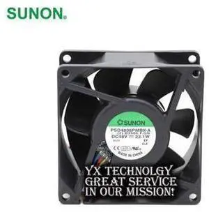 SUNON New and Original package PSD4808PMBX-A 8038 48V 22.1W winds of four -wire fan 80*80*38mm SUNON New and Original package PSD4808PMBX-A 8038 48V 22.1W winds of four -wire fan 80*80*38mm