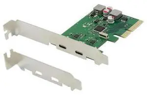 PCI-E 2 Port USB3.1 Type-C Expansion Card 5Gbps Dual Type C Adapter Self Powered PCIe USB3.0 Converter ASM1142 Chipset PCI-E 2 Port USB3.1 Type-C Expansion Card 5Gbps Dual Type C Adapter Self Powered PCIe USB3.0 Converter ASM1142 Chipset