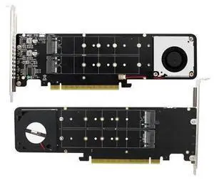 NVMe SSD Expansion Card NVMe PCIe RAID Adapter 4 Ports NVME SSD To PCI-E 4.0 X16 Expansion Card NVMe SSD Expansion Card NVMe PCIe RAID Adapter 4 Ports NVME SSD To PCI-E 4.0 X16 Expansion Card