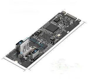 Asm3142 M.2 to 2 Ports Type-c Host Controller Card USB 3.2 Gen2 10 Gbps USB C M.2 22x60 B Key M Key Data Transfer Riser Asm3142 M.2 to 2 Ports Type-c Host Controller Card USB 3.2 Gen2 10 Gbps USB C M.2 22x60 B Key M Key Data Transfer Riser
