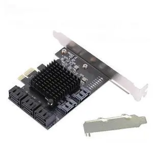 PCIe gen2 x1 to 8 Ports 6G SATA III 3.0 Controller Non Raid Expansion Card Low Profile Bracket PCIe gen2 x1 to 8 Ports 6G SATA III 3.0 Controller Non Raid Expansion Card Low Profile Bracket