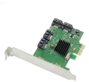 PCI-e 4 Ports 6G SATA III 3.0 controller card 88SE9215 non raid pcie 2.0 x1 expansion card Low profile bracket PCI-e 4 Ports 6G SATA III 3.0 controller card 88SE9215 non raid pcie 2.0 x1 expansion card Low profile bracket