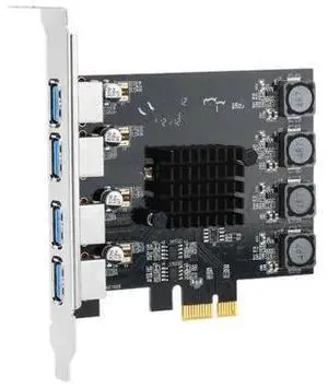 FOR PCIE Four-port USB 3.0 Adapter Card PCI-E To 4-port USB Expansion Card, Power-free and FOR PCIE Four-port USB 3.0 Adapter Card PCI-E To 4-port USB Expansion Card, Power-free and