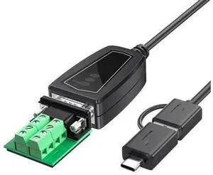 USB3.0 TYPE-C To rs232/485/422 converter serial port com port 9-pin transmission industrial grade PLC control computer USB3.0 TYPE-C To rs232/485/422 converter serial port com port 9-pin transmission industrial grade PLC control computer
