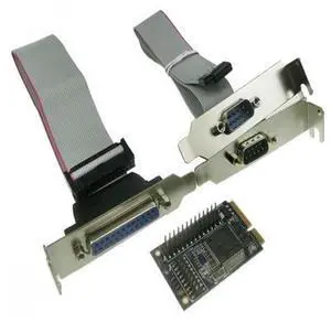 MINI PCI-e adapter to RS232 serial and parallel transfer COM mini pcie parallel printer port expansion card MINI PCI-e adapter to RS232 serial and parallel transfer COM mini pcie parallel printer port expansion card