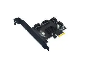 4 Ports SATA 6Gbps PCI Express Controller Card PCI-e to SATA III Adapter/converter with Heat Sink Expansion Adapter Board PC 4 Ports SATA 6Gbps PCI Express Controller Card PCI-e to SATA III Adapter/converter with Heat Sink Expansion Adapter Board PC
