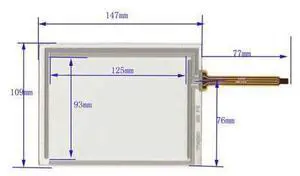 TP3029S1 4-wire 147*109mm touch screen glass panel protector TP3029S1 4-wire 147*109mm touch screen glass panel protector