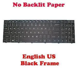 No Backlit Keyboard For CLEVO NJ50CU CVM18H93US94304 6-80-NJ500-01A-1 English No Backlit Keyboard For CLEVO NJ50CU CVM18H93US94304 6-80-NJ500-01A-1 English