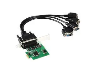 MCS9904 Chipset PCI Express 4 serial ports rs232 db9 PCIe controller card with fan out cable MCS9904 Chipset PCI Express 4 serial ports rs232 db9 PCIe controller card with fan out cable