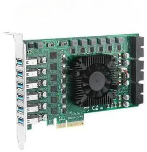Independent Channel USB3.0 Adapter Card PCIEx4 To USB3.0 Expansion Card Industrial Camera 4PIN + SATA Independent Channel USB3.0 Adapter Card PCIEx4 To USB3.0 Expansion Card Industrial Camera 4PIN + SATA