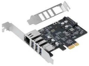 FOR PCIE Two USB3.0 + Gigabit Network Interface Card + 19PIN USB3.0 Front Panel 19-pin Interface Expansion Card FOR PCIE Two USB3.0 + Gigabit Network Interface Card + 19PIN USB3.0 Front Panel 19-pin Interface Expansion Card