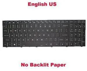 No Backlit Keyboard For CLEVO N15Z3 PB70 PB71 PB50 PB51 English Black Frame No Backlit Keyboard For CLEVO N15Z3 PB70 PB71 PB50 PB51 English Black Frame