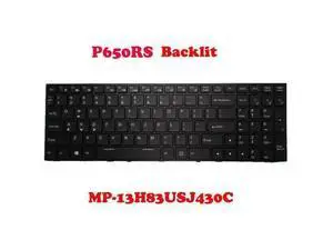 Backlit English Keyboard For CLEVO P650RS MP-13H83USJ430C 6-80-P65S0-012-1 Backlit English Keyboard For CLEVO P650RS MP-13H83USJ430C 6-80-P65S0-012-1