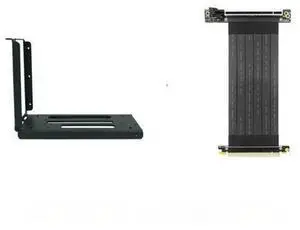 Chassis Graphics Card Aluminum Bracket Extension Cable Vertical Side Upright ATX Built-in Steering PCIE Adapter Cable Fixed Chassis Graphics Card Aluminum Bracket Extension Cable Vertical Side Upright ATX Built-in Steering PCIE Adapter Cable Fixed