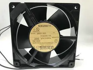200V 120mm 12cm 2650-365 Ikura R12D5W-155 220V AC 50/60Hz 16/15W 120X120X38mm High Temperature Resistant Industrial Case Fan 200V 120mm 12cm 2650-365 Ikura R12D5W-155 220V AC 50/60Hz 16/15W 120X120X38mm High Temperature Resistant Industrial Case Fan