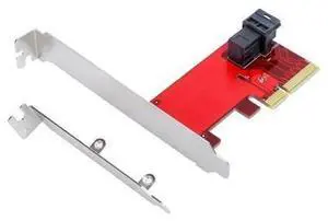 PCIe 4X NVMe U.2 SSD Adapter PCI-Express to SFF-8643 with SFF-8639 Gen3/4 MiniSAS Cable UEFI WIN10 Support PCIE3.0 PCIe 4X NVMe U.2 SSD Adapter PCI-Express to SFF-8643 with SFF-8639 Gen3/4 MiniSAS Cable UEFI WIN10 Support PCIE3.0